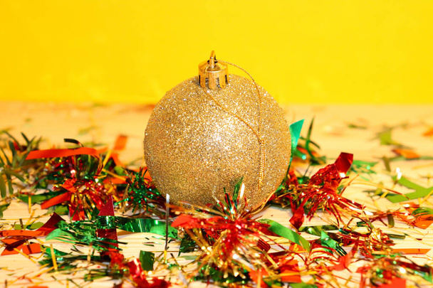 Natal e Ano Novo, Vela de árvore de Natal e decorações de Natal, cartão postal de fundo - Foto, Imagem