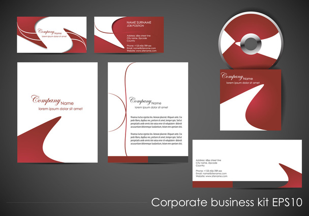 Professional corporate identity kit or business kit - Vector, Image
