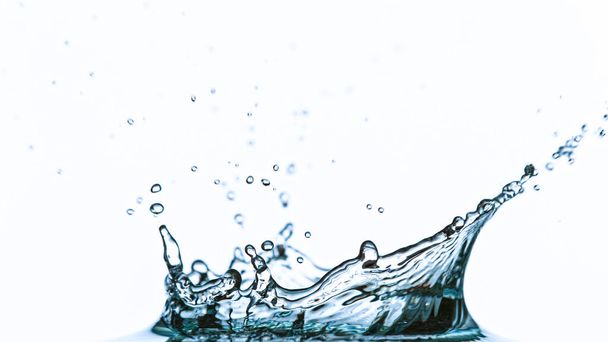 Water splash isolated on white background - Φωτογραφία, εικόνα
