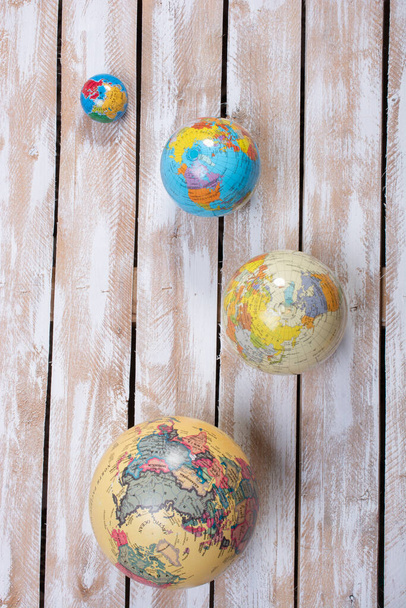 World globe model. Global business  and ecology concept. - Photo, Image