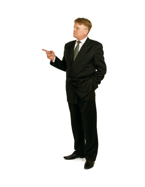 A businessman showing something. - Фото, зображення