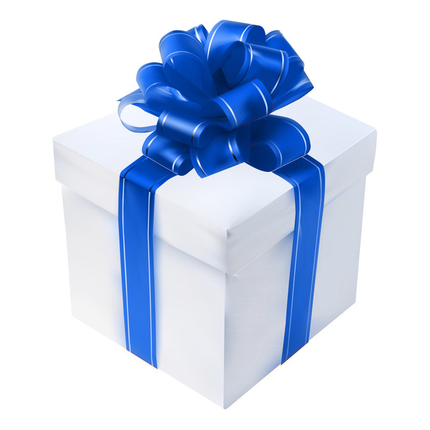 Una hermosa caja de regalo con un lazo
 - Vector, Imagen
