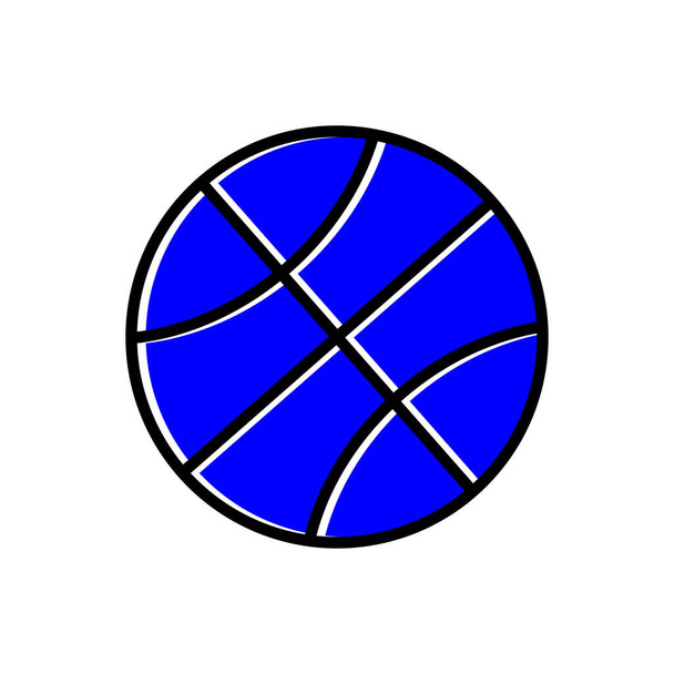 Ball flat icon. sport symbol. simple design editable. design vector illustration - Vector, Image