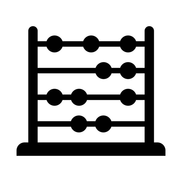 Abacus Glyph vector pictogram dat gemakkelijk kan wijzigen of bewerken - Vector, afbeelding