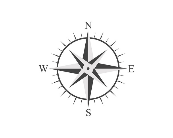Compass Logo Template vector icon illustration design - Vektör, Görsel