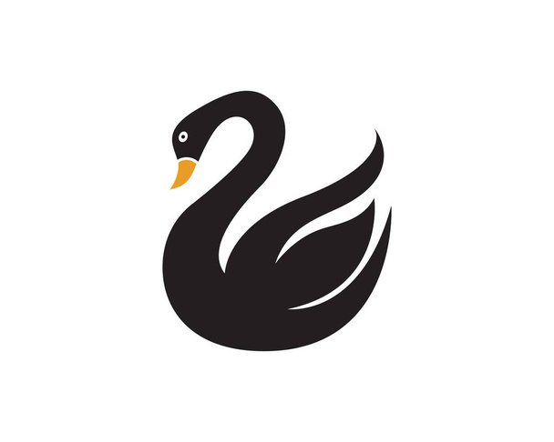 Logo labutě Šablona design ilustrace - Vektor, obrázek