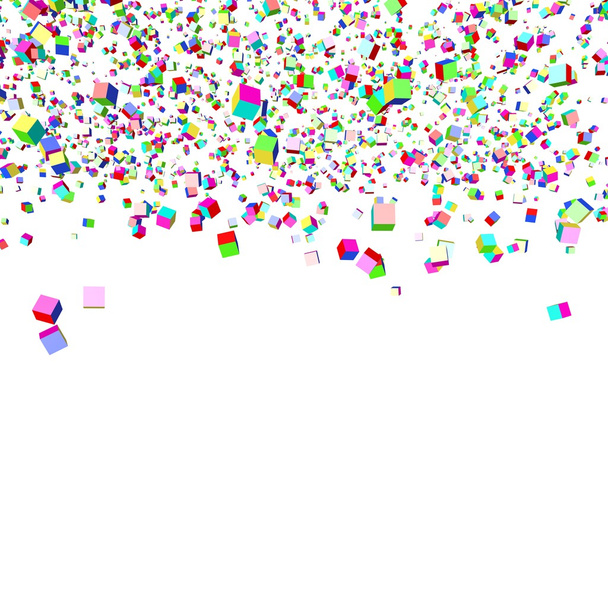 Hintergrund aus mehrfarbigen abstrakten Würfeln - Foto, Bild