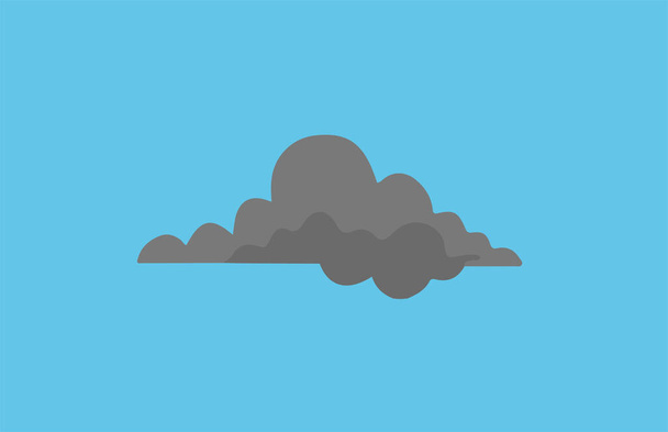 Хмарна піктограма ізольована на фоні
 - Вектор, зображення