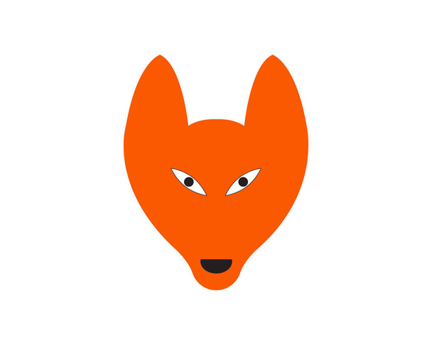 キツネ動物の頭のロゴやシンボルイラスト - ベクター画像