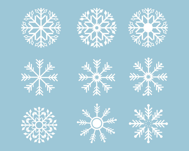 Copos de nieve Logo Template Ilustración - Vector, Imagen