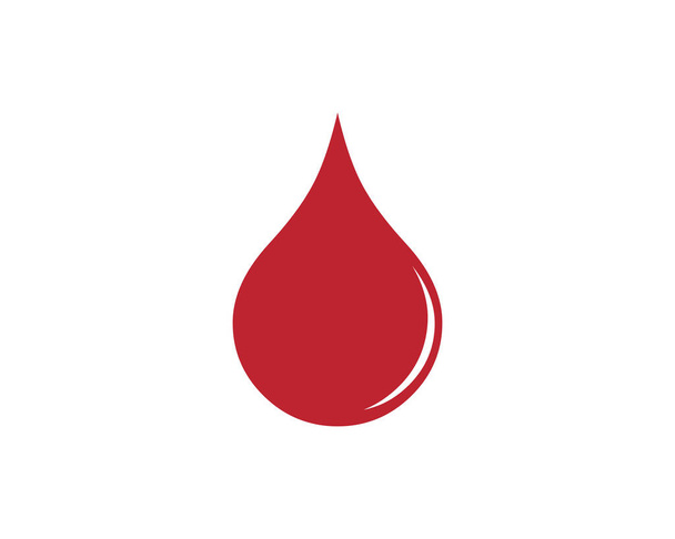Logo krwi szablon wektor ikona ilustracja projekt - Wektor, obraz