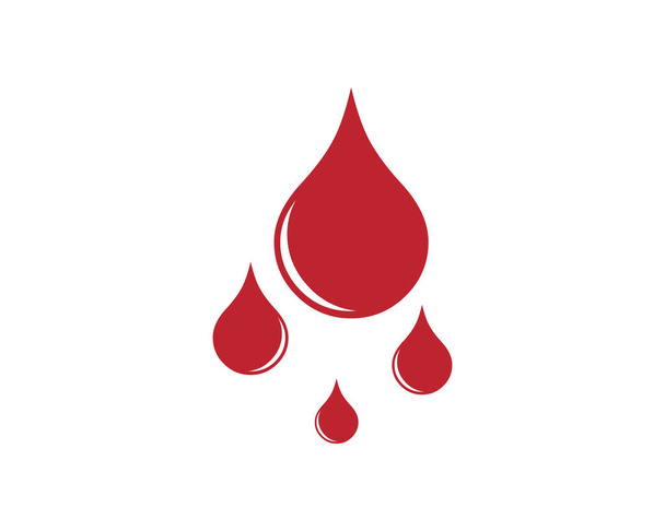 Σχεδιασμός εικονογράφησης εικονιδίου του προτύπου λογότυπου αίματος - Διάνυσμα, εικόνα