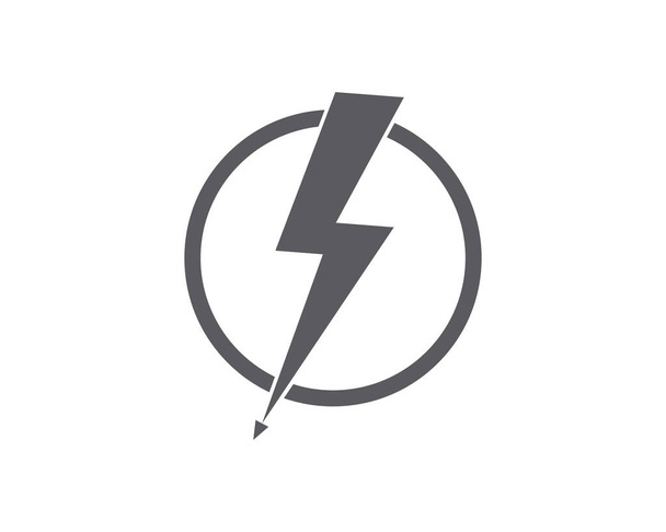 Lightning set logo vector illustration - Vector, Image