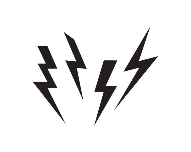 Lightning set logo vektor illustration - Vektor, Bild