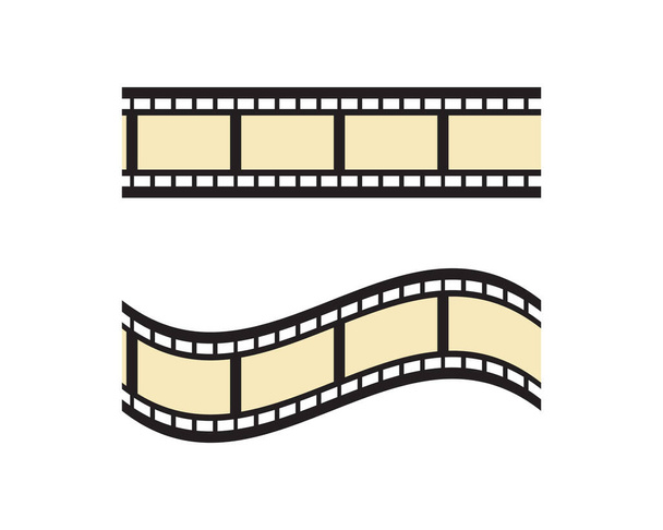  bande de film Logo Modèle vectoriel illustration design - Vecteur, image