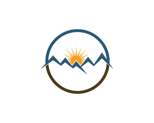Mountains Logo Template kuva - Vektori, kuva