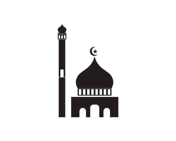логотип ісламської мечеті векторний шаблон піктограми
 - Вектор, зображення