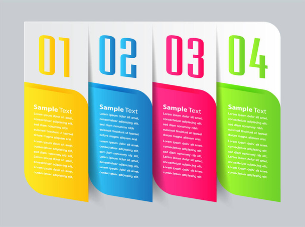 colorful modern text box template for website, computer graphic technology and internet, banner - Vecteur, image