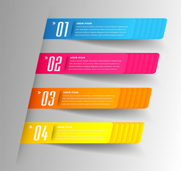 colorful modern text box template for website, computer graphic technology and internet, banner - Vector, imagen