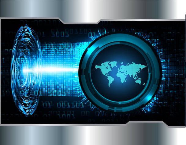 fondo de pantalla digital moderno de color azul, concepto de tecnología - Vector, imagen