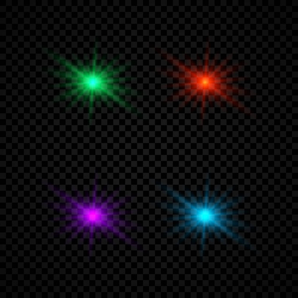 レンズフレアの光効果 - ベクター画像