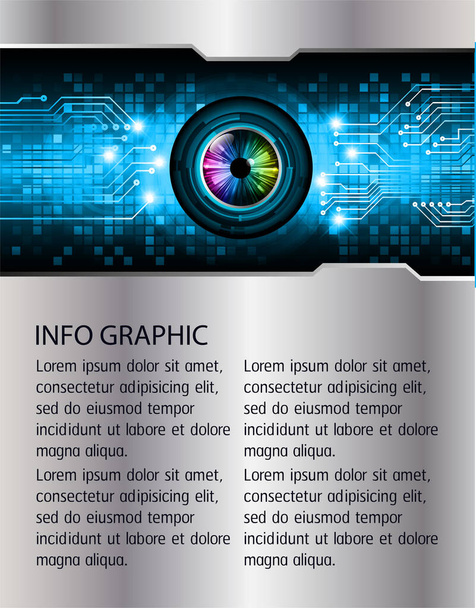 cyber circuit future technology concept background - Vektori, kuva