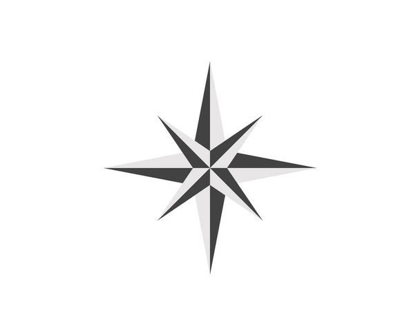 Compass Logo Template vector icon illustration design - Vector, Image