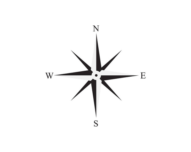 Projekt ilustracji wektorowej wektora symbolu kompasu - Wektor, obraz