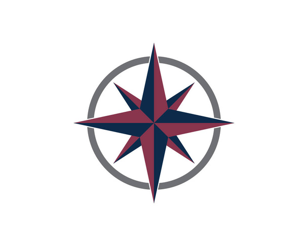 Pusula Logo Şablonu vektör resimleme tasarımı - Vektör, Görsel