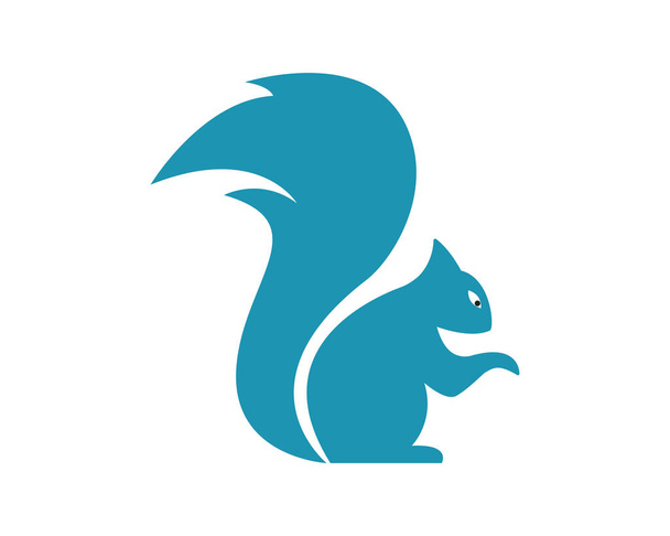 Eekhoorn logo illustratie ontwerp - Vector, afbeelding