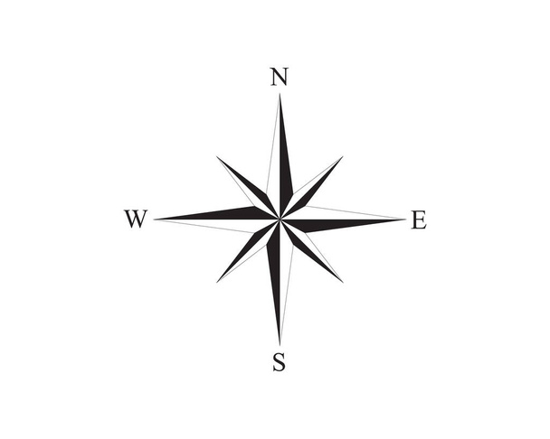 Kompas Logo Template vector icoon illustratie ontwerp - Vector, afbeelding