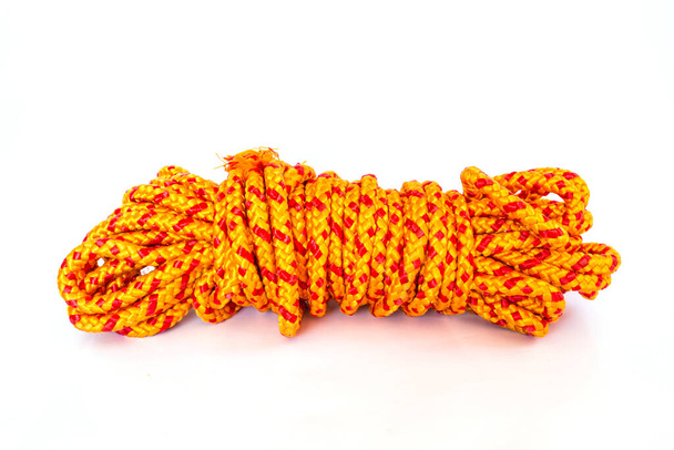 Barevné lano izolované na bílém  - Fotografie, Obrázek