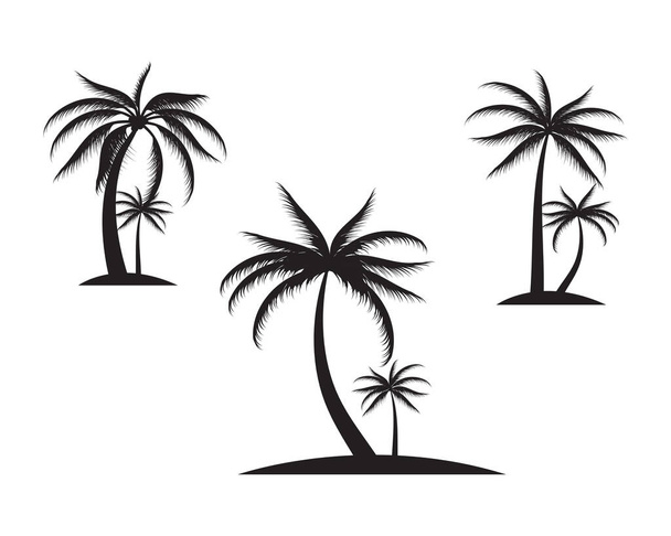 Шаблон логотипу пальмових дерев, Векторні ілюстрації
  - Вектор, зображення