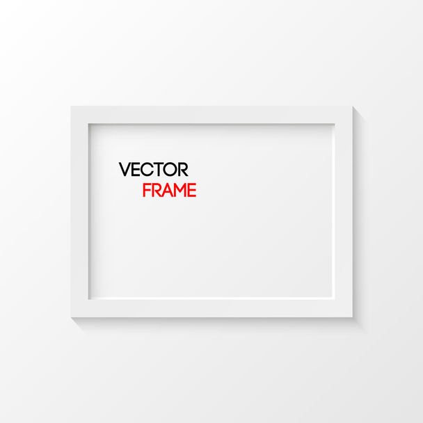 Ilustración de vectores de marco blanco
 - Vector, Imagen