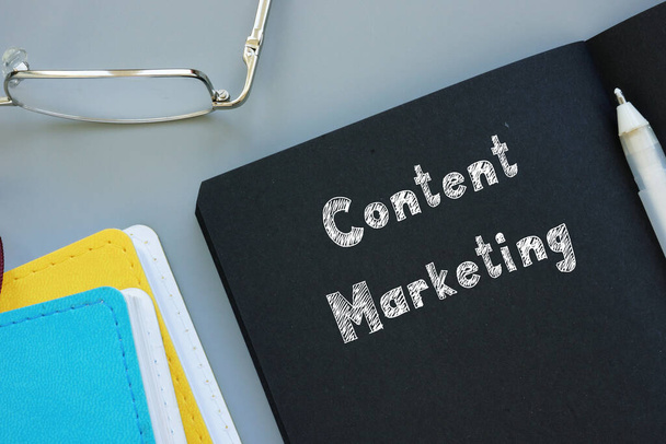 Financial concept about Content Marketing with inscription on the piece of paper - Photo, Image