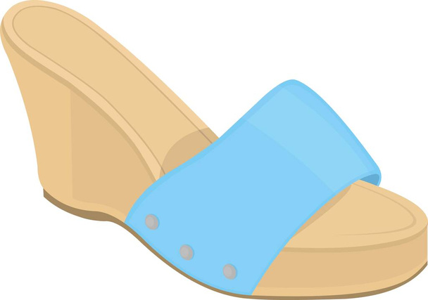 Vektori hymiö kuva naisen sandaali - Vektori, kuva