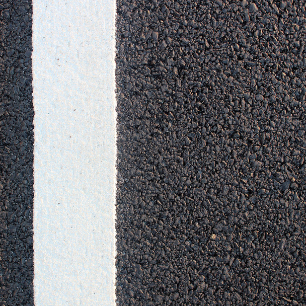 Fondo de textura de asfalto con línea blanca - Foto, imagen