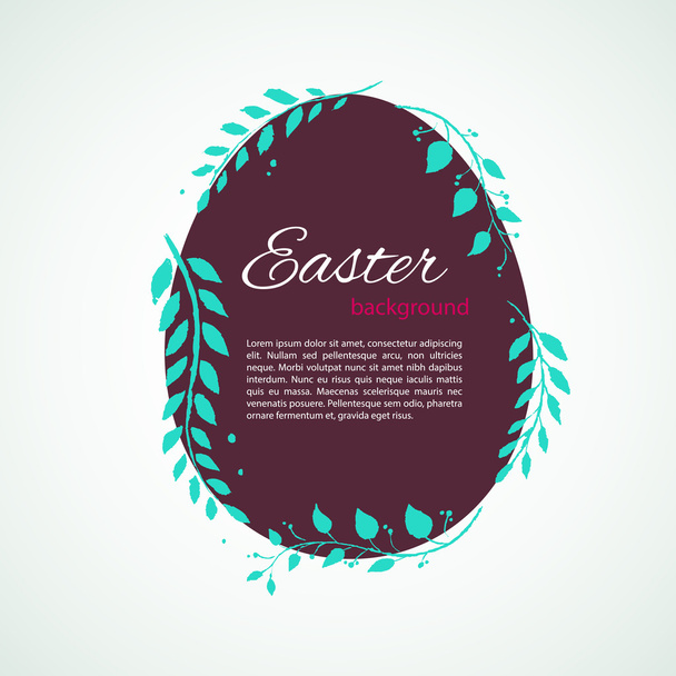 Easter design template - Vector, Imagen
