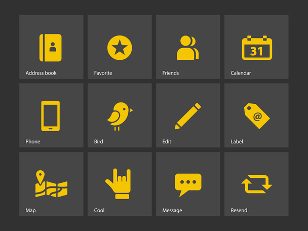 Social icons. - Vector, Image
