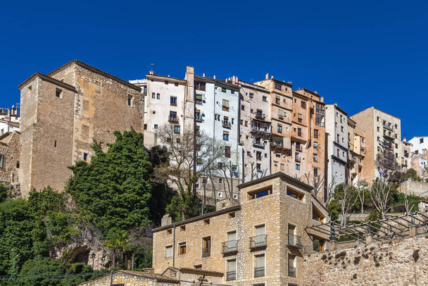 Vue de Cuenca avec maisons sur les rochers, Espagne - Photo, image