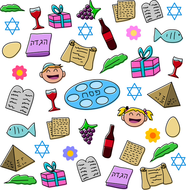 Pack de symboles de vacances de la Pâque
 - Vecteur, image