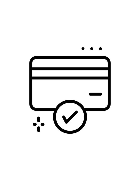 tarjeta de crédito icono vector ilustración - Vector, Imagen