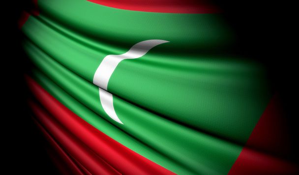 Flaga Malediwów  - Zdjęcie, obraz