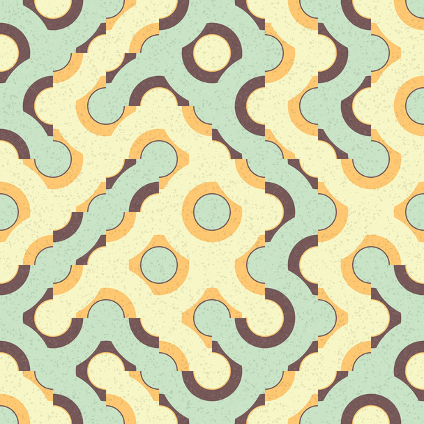Patrón geométrico abstracto, ilustración de arte computacional generativo - Vector, imagen