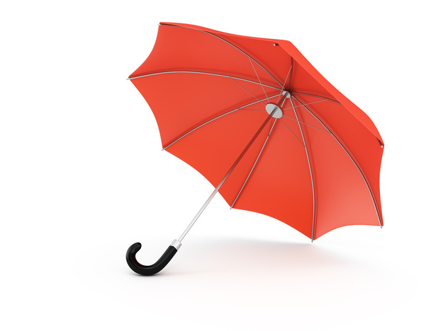 Red umbrella - Fotoğraf, Görsel