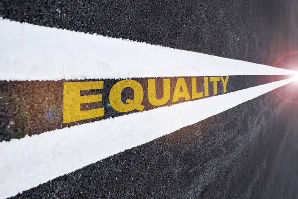 Caminho para a igualdade. Conceito de questão social e ideia lgbt - Foto, Imagem
