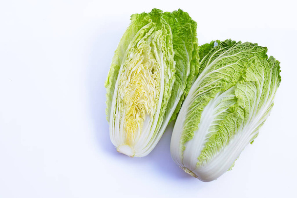 Chinese cabbage on white background. - Photo, Image