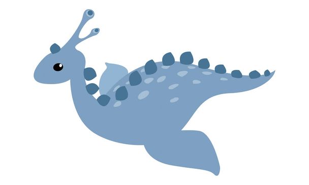 Динозавр на березі води Динозавр Векторні ілюстрації - немає кордону
 - Вектор, зображення