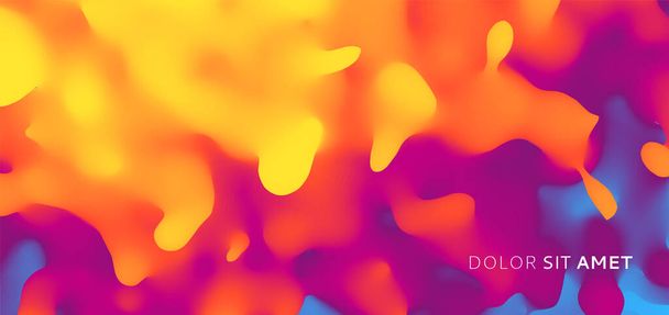 Abstract blurred color background. Trendy gradients. Vector illustration for advertising, marketing, presentation or screen. Fantasy digital art.  - Vektor, obrázek