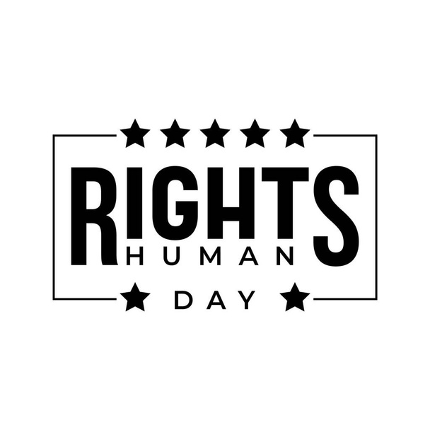 より良い回復と人権デーを祝うためのデザイン-人権テーマのために立ち上がる。社会的平等のためのウェブバナー. - ベクター画像
